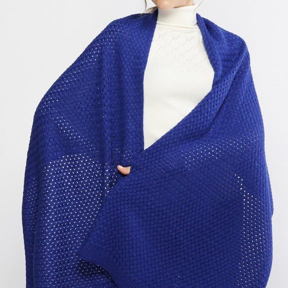 Winter Chunky Knit Scarf for Women Large Oversized Warm Cozy for Cold Weather - Picture 4 of 7